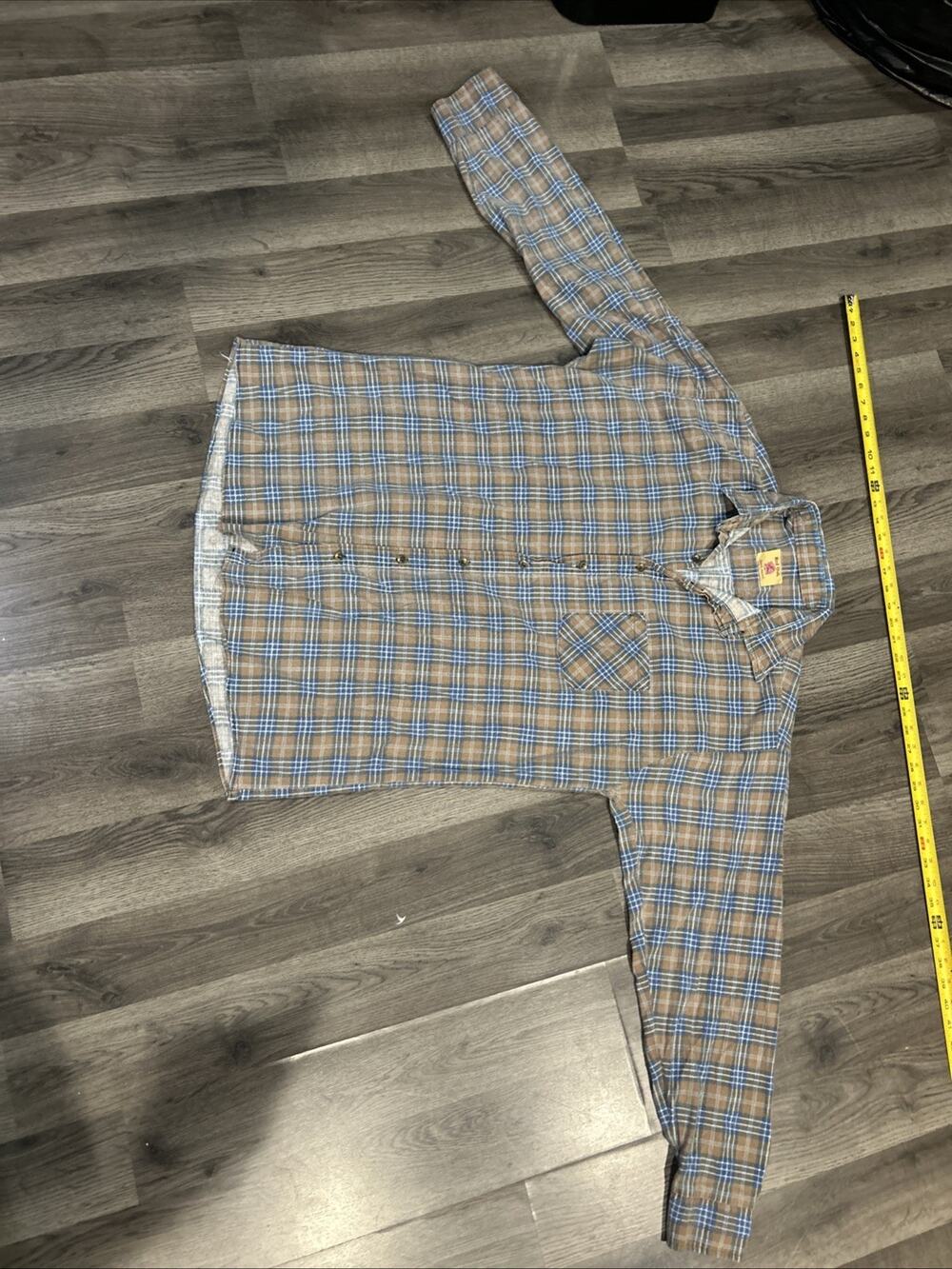 Vintage Red Oak Ranch Apparel Plaid Button Up Long Sleeve XL